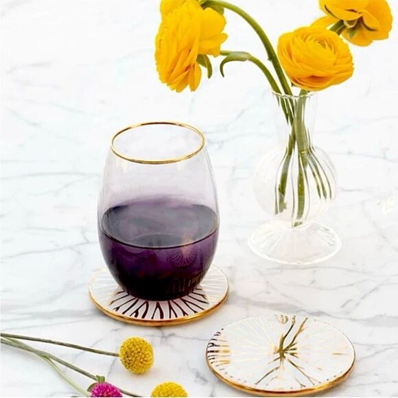 ANNA New York Amethyst Purple Ombre Wine Glasses - Stemless Two Glasses - Picture 4 of 13